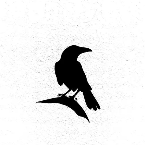 Minimalist "Crow" Tattoo Idea Crow Tattoo Behind Ear, Mini Crow Tattoo, Crow Tattoo Minimal, Crow Wrist Tattoo, Crow Outline Tattoo, Simple Crow Tattoo, Small Crow Tattoo, Crow Tattoos For Women, Crow Tattoo Ideas