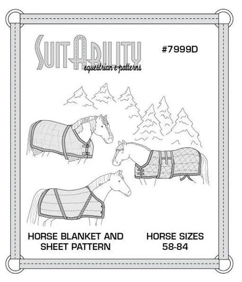 SuitAbilityEpatterns - Etsy Horse Blanket Pattern, Orange Blanket, Horse Blanket, Red Blanket, Bonnet Pattern, Horse Costumes, Sewing To Sell, Horse Fly, Mini Horse