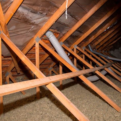 Tiny Attic Bedroom Ideas, Attic Crawl Space Ideas, Attic Ceiling Ideas, Stairs To Attic Conversion, How To Finish An Attic, Finished Attic Ideas, Wood Attic, Attic Truss, Attic Ventilation