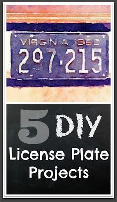 Uses For Old License Plates Ideas, Repurposed License Plates Ideas, Diy License Plate Ideas, License Plate Art Ideas, Cute License Plate Ideas, Old License Plate Ideas, License Plate Crafts Projects, License Plate Repurposed, License Plates Diy