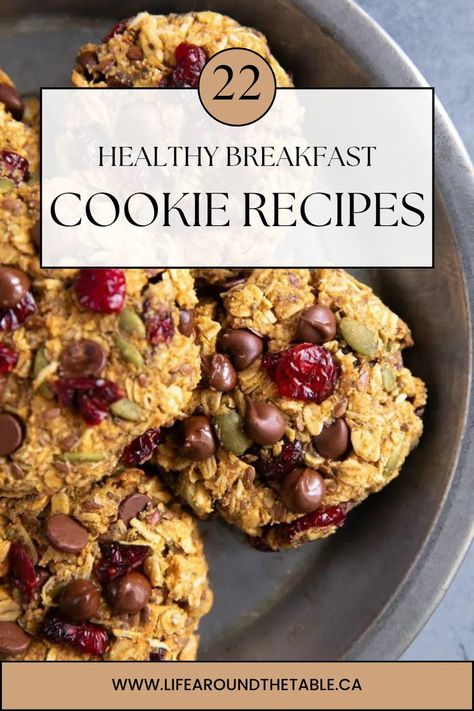 Say goodbye to boring breakfasts and hello to these delightful breakfast cookies! There's 22 different recipes to choose from! Bursting with flavors like blueberry, almond, and chocolate, these healthy cookies will make mornings exciting. Chocolate Breakfast Cookies, Almond Flour Breakfast Cookies, Peanut Butter Breakfast Cookies, Cottage Cheese Smoothie, Pumpkin Breakfast Cookies, Banana Breakfast Cookie, Healthy Make Ahead Breakfast, Oatmeal Cookies Easy, Breakfast Cookie