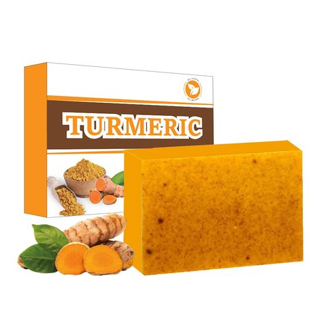 Turmeric Soap Bar for Body & Face - Natural Kojic Acid, Collagen, Vitamin C, Dark Spot Remover for Even Skin Tone, Acne, Dark Spots, Smooth Skin (100g) Kojic Acid Soap, Acne Soap, Dark Spot Remover, Turmeric Soap, Acne Dark Spots, Turmeric Extract, Spot Remover, Dermatological Skin Care, Reduce Acne