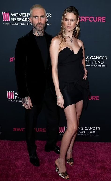 Adam Levine and wife Behati Prinsloo Adam Levine And Behati Prinsloo, Adam Levine Behati, Adam Levine Behati Prinsloo, Behati Prinsloo, Adam Levine, Girls Fashion, Girl Fashion, Romance, Music