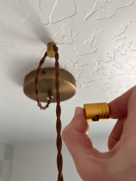 How to Swag a Light Fixture - How We Do How To Hang Lamp From Ceiling, Swag Hook Chandelier, Swag Light Fixture Dining Rooms, How To Swag Light Fixture, Swagged Light Fixtures, Vintage Swag Light, Diy Swag Light, Over Sink Lighting, Swag Light Fixture