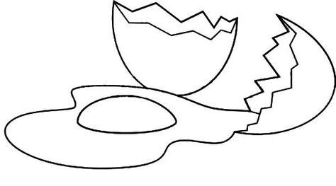 Eggs Drawing, Egg Drawing, Egg Coloring Pages, Kindergarten Drawing, Egg Coloring Page, Eggs Image, Egg Coloring, Pages To Color, Broken Egg