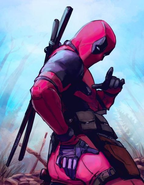 Deadpool (Wade Wilson) - X MEN Deadpool Character, Deadpool Artwork, متحف فني, Deadpool X Spiderman, Deadpool Funny, Deadpool Art, Deadpool And Spiderman, Deadpool Wallpaper, Deadpool 3