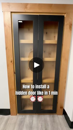 Hinged Bookcase Door, Murphy Door Bookcases, Diy Murphy Door, Diy Secret Door, Murphy Doors, Bookcase Door Diy, The Murphy Door, Nate Smith, Murphy Door