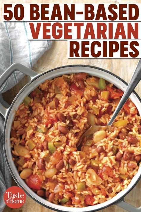 Beans As Main Dish, Bean Food Recipes, Vegetable And Bean Recipes, Bean Ideas For Dinner, Legume Dinner Recipes, Beans And Veggies Recipes, Vegetarian Beans And Cornbread, Vegetarian Bean Dinner Recipes, Beans Main Dish