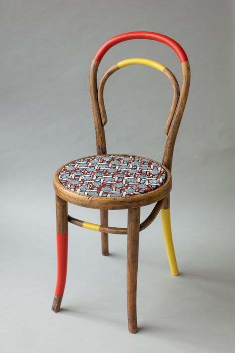 Restored Chairs, Coloured Chairs, Colourful Chairs, Yinka Ilori, African Home Decor, Interiors Dream, Chair Makeover, African Decor, Painted Chairs