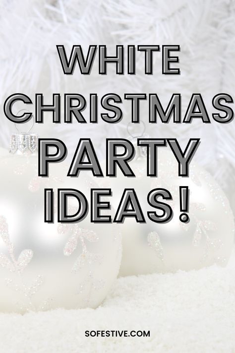 Throw a White Christmas theme Christmas party this year. This fun idea is great for ward Christmas party ideas, work parties, or girls parties. Ideas include white desserts, printables, white Christmas decorations and more! White Christmas Movie Themed Party, White Christmas Theme Party, Ward Christmas Party Ideas, White Christmas Party Theme, White Party Foods, Movie Watching Party, Desert Buffet, White Christmas Theme, 2024 Holidays