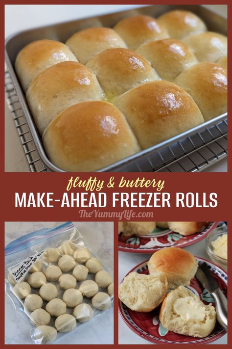 How To Freeze Bread Dough Dinner Rolls, Freezer Bread Dough Recipe, Freezer Yeast Rolls, Frozen Bread Dough Recipes Pioneer Woman Dinner Rolls, How To Freeze Homemade Bread Dough, Freezable Bread Dough Recipe, How To Freeze Dough For Rolls, Freezer Dinner Rolls Recipe, Quick Homemade Buns