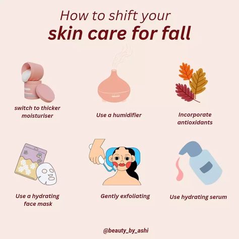 Fall skin care tips ...... #beautytips #beauty #skincare #makeup #skincareroutine #beautybloggers #skincaretips #beautycare #makeupartist #skincareproducts #makeuptutorial #skin #beautyinfluencer #selfcare #beautiful #beautyhacks #glowingskin #cosmetics #beautyproducts #beautyaddict #antiaging #instabeauty #beautyblog #lashes #love #healthyskin #mua #beautyblogger #naturalbeauty #haircare Autumn Skincare, Hydrating Serum, Beauty Influencer, Face Serum, Beauty Blogger, Beauty Care, Glowing Skin, Beauty Blog, Healthy Skin