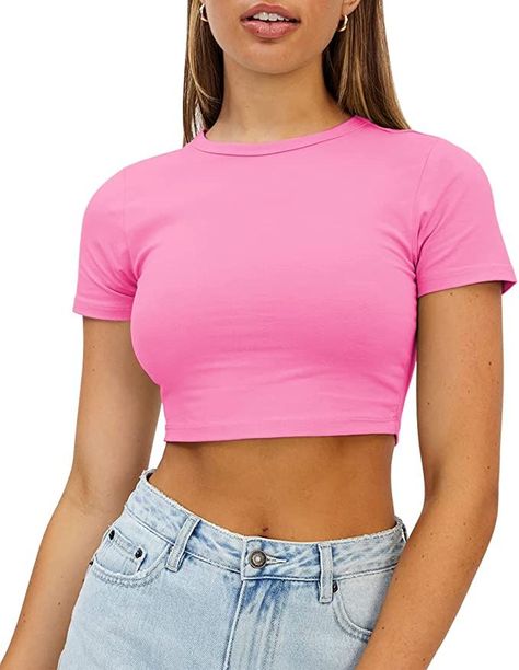 This crop top are made of polyamide and spandex, super soft, comfortable and breathable to wear, lightweight and durable, not too tight or loose, giving you a comfortable wearing experience Womens Crop Tops, Crop Tops Cute, Crop Top Design, Tight Crop Top, Concerts Outfits, Outfit Ideas 2024, Duo Halloween Costumes, Cute Tops For Women, Crop Top Designs