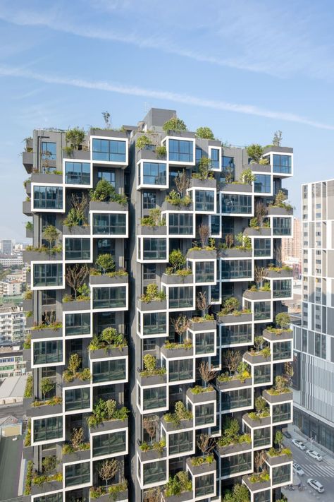 Stefano Boeri Architetti, RAW VISION studio · Easyhome Huanggang Vertical Forest City Complex · Divisare Stefano Boeri, Vertical Forest, Vertical City, Forest City, Social Housing, Urban Setting, Future City, Forest Design, Facade Design