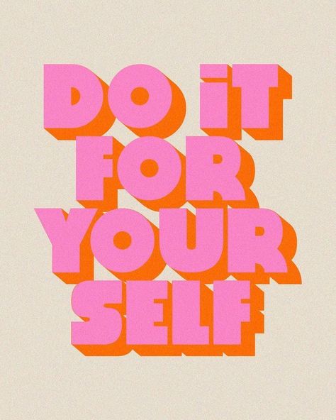 do it for yourself // @shopriffraff Quotes, Pilates, Pink, The Words, Pink And Orange, Do It, Orange