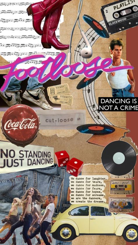 Footloose Footloose Musical, Footloose Movie, 80s Inspired Outfits, Grease Is The Word, 1980s Movies, Gilmore Girls Seasons, Movie Collage, Punk Poster, Prom Theme