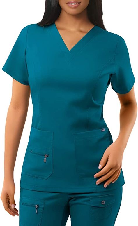 Fancy Scrubs Uniform, Stylish Scrubs For Women Plus Size, Medical Scrubs Women, Fashion Scrubs For Women, Scrubs Design For Women, Women Scrubs Uniform, Scrub Style Medical, Nurses Scrubs Uniform, Scrub Style Fashion