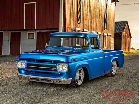 ******   Danny Bouchard’S 1958 F100 | Korek Designs   ******** 1958 Ford F100, Ford Crew Cab, Slammed Trucks, Chevy Nomad, Bad Company, Lowered Trucks, Shop Truck, Old Ford Trucks, Classic Ford Trucks