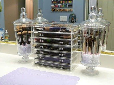 Aliexpress Makeup, Makeup Organizing Hacks, Makeup Organizing, Diy Makeup Organizer, Rangement Makeup, Penyimpanan Makeup, Diy Organizer, Brush Holders, Makeup Organization Diy