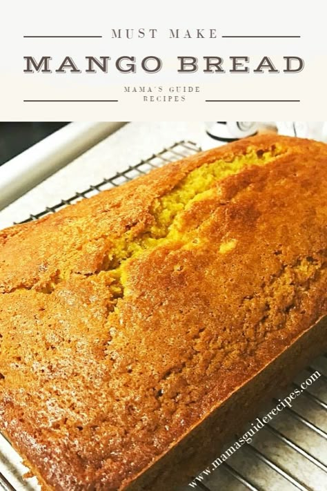 Mango Loaf, Mango Bread, Mango Dessert Recipes, Mango Dessert, Coconut Bread, Mango Recipes, Bread Ingredients, Quick Breads, Dessert Bread