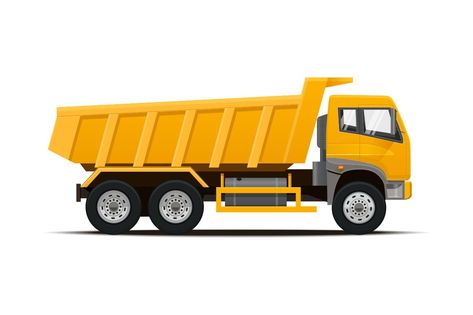 Construction Machinery Illustrations by Crafter on @creativemarket Truck Icon, Vehicle Signage, Cement Truck, Dumper Truck, Illustration Story, Birthday Cake Topper Printable, Tipper Truck, Alphabet Wallpaper, Floral Border Design