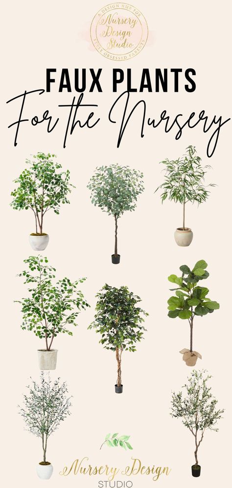 Ahead - our favorite faux plants for the nursery that looks as good as the real ones. Nursery Plants Ideas, Shared Nursery Ideas, Soothing Nursery, Boys Nursery Ideas, Keeping Plants Alive, Girls Nursery Ideas, Nursery Ideas Neutral, Shared Nursery, Nursery Decorating Ideas