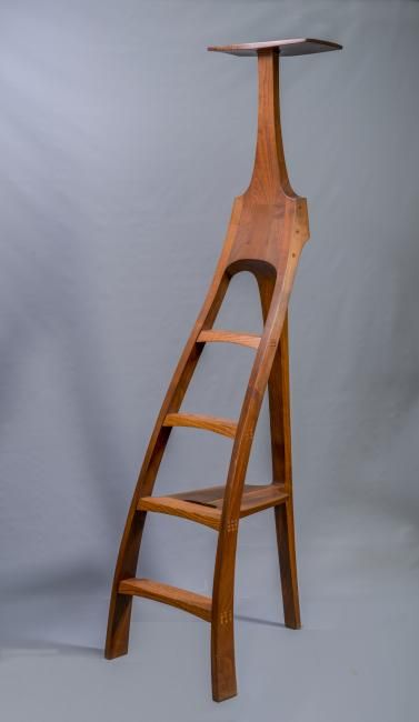 Library Stairs, Clothes Valet, Library Ladders, Ideas Con Madera, Furniture Reference, Ladder Chair, Stair Ladder, Wood Step Stool, Library Ladder