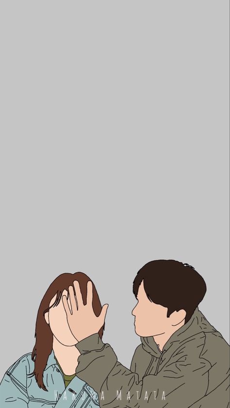 Song Kang & Han So Hee Yu Nabi, Nevertheless Kdrama, Illustrations Wallpaper, Kdrama Art, Kang Ho Song, Han So Hee, Love Cartoon Couple, So Hee, Cute Couple Dp