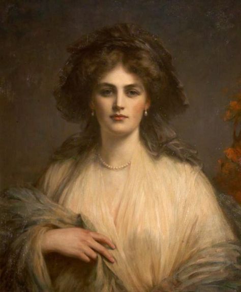 Ellis William Roberts (English, 1860–1930), Lady Beatrice … | Flickr Istoria Artei, Victorian Paintings, Woman In White, Old Portraits, Rennaissance Art, Classic Portraits, Historical Painting, Baroque Art, Classic Paintings