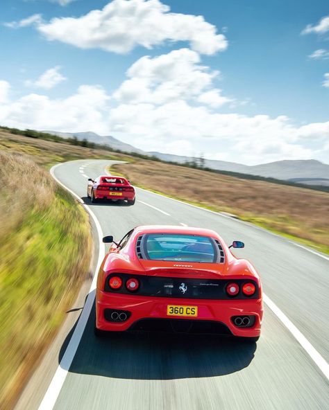 Aston Parrott on Instagram: “Ferrari 360 Challenge Stradale chasing the stunning Ferrari 348 GT Competizione 😎 Which one would you choose ? Photographed for this months…” Ferrari 348, Car Throttle, Ferrari 360, Car Tuning, Beautiful Cars, Exotic Cars, Gq, Cool Cars, Ferrari