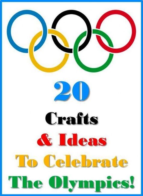 olympics crafts & activities Mad Gab, Preschool Olympics, Olympic Idea, Olympic Crafts, Olympics Activities, Olympic Theme, Olympic Party, The Olympic Games, The Olympics