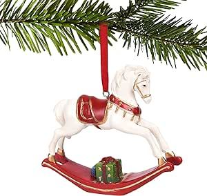 Decorative Hanging Ornaments Christmas Decoration - Home Christmas Rocking Horse Ornament Figurine 4.13 * 0.98 * 3.34 Inch Newman House Studio Decorate Fireplace, Christmas Rocking Horse, Rocking Horse Ornament, Wild Things Party, Storing Christmas Decorations, Decorate Christmas, Reindeer Figurine, Nutcracker Soldier, Horse Illustration