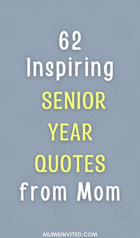 Start your high school/college senior year with the best, short senior quotes, sayings, & captions. This includes short senior sayings, senior year quotes, inspirational senior messages & motivational senior graduation quotes perfect for first day of senior year. Find ideas for sassy senior Instagram captions & funny yearbook quotes to share with friends. These memorable senior sunday captions are perfect for the last year of school. last first day of school senior year quotes. Inspiring Quotes For Seniors, Son Senior Year Quotes, Senior Year Of College Quotes, Start Of Senior Year Quotes, High School Senior Words Of Wisdom, Senior Parent Quotes, Motivational Quotes For Senior Year, Senior Year College Quotes, Senior Year Football Quotes