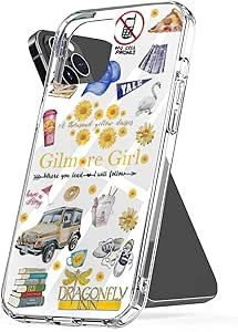 Cover Phone Case Gilmore Pc Girls Waterproof TPU Funny Scratch Proof Compatible for IP 6, 6s, Se, 8, 7 Plus, Xr Xs, 11 12 13 14 15 Pro Max, Mini Glaxy Note Ultra Transparent Cover Phone, Fashion Toys, Wearable Technology, Baby Games, Phone Covers, Pharmacy Gifts, Phone Case Cover, 7 Plus, Accessories Case