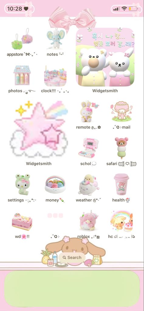 Mitsuri Nintendo Widget, Pink Phone Widget Aesthetic, Kawaiicore Phone Layout, Kawaii Ipad Homescreen Layout, Cutecore Homescreen Ideas, Kawaii Home Screen Wallpaper, Cutecore Ios Layout, Sanrio Layout Iphone, Cutecore Theme Phone