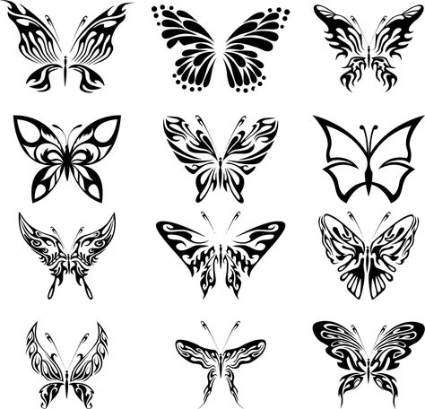 Tattoo Designs White Background, Cybersigil Butterfly Tattoo, Chrome Butterfly Tattoo, Spiky Butterfly Tattoo, Neotribal Butterfly Tattoo, Sharp Butterfly Tattoo, Y2k Line Art, Marshmallow Tattoo, Y2k Butterfly Tattoo