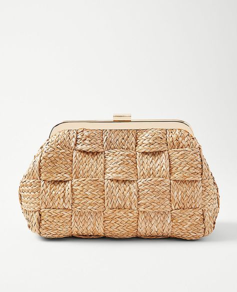 Woven Clutch Woven Clutch Bag, Obx Wedding, Raffia Clutch, Woven Clutch, Woven Purse, Brown Accessories, Zhuhai, Wedding Week, Holiday Bag