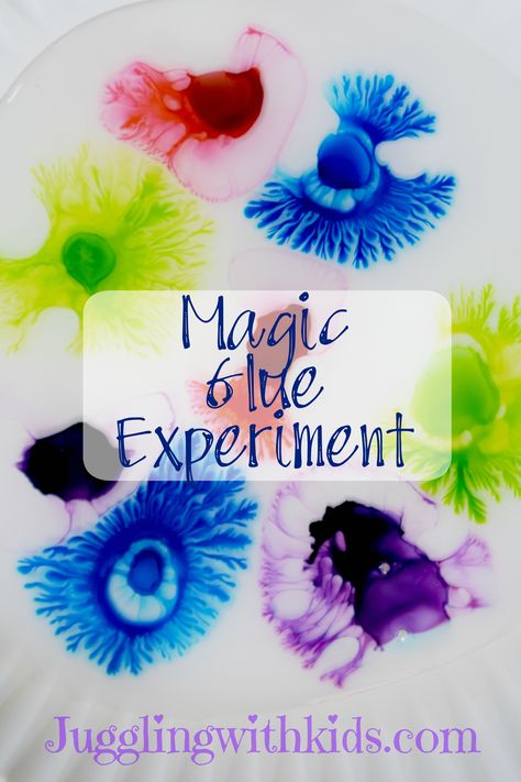 Amazing magic glue experiment. We had so much fun! #jugglingwithkids #preschool #schoolage #science #experiment #activities Creative Art Activities, School Age Activities, Magic Theme, Preschool Science Activities, Science Experiments For Preschoolers, Magic Crafts, Science Crafts, Kid Experiments, Science Activities For Kids