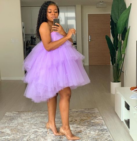 Lilac Dress Black Women, Orchid Dress, Dress Black Women, 20 Birthday, Birthday Shoot, Prom Ideas, 20th Birthday, Lilac Dress, Tutu Dress