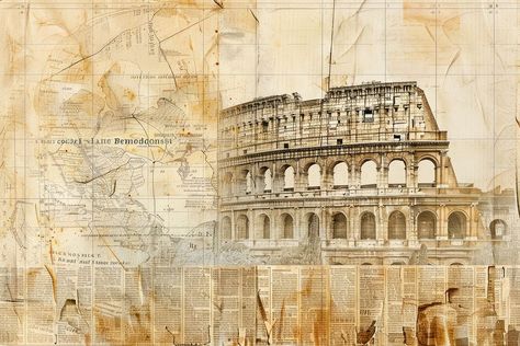 Rome Background Aesthetic, Ancient Rome Background, History Background Design Aesthetic, History Aesthetic Wallpaper Laptop, Rome Backgrounds, History Aesthetic Background, Old Italy Aesthetic, History Background Aesthetic, Architecture Building Drawing