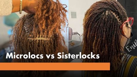 Many of my clients asks me what is the difference between Microlocs vs Sisterlocks . Hence, I decided to write my thoughts with experience into... Sister Locs On Short Hair, Micro Braids Styles, Blonde Extensions, Micro Locs, Sister Locs, Protective Hairstyles For Natural Hair, Micro Braids, Braid Out, Sisterlocks