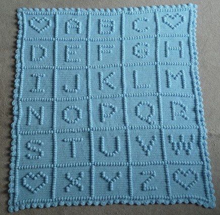 Crochet Alphabet Blanket, Bobble Stitch Crochet Blanket, Bobble Blanket, Crochet Alphabet, Bobble Stitch Crochet, Crochet Letters, Bobble Crochet, Baby Afghan Crochet, Baby Blanket Knitting Pattern