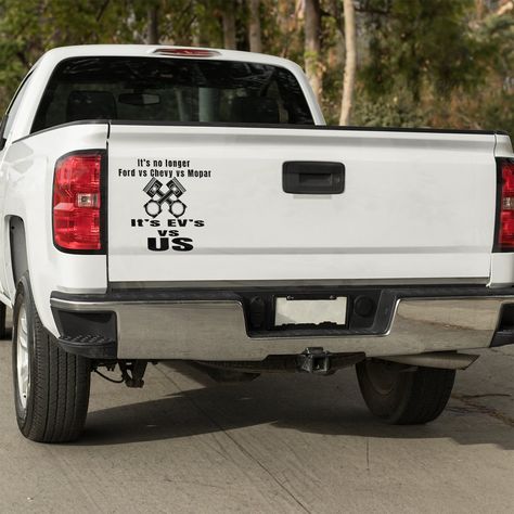 It's EV's VS US Vinyl decal https://bit.ly/48Mr4tm Vehicle Decals, Sticker For Car, Windows Doors, Diesel Trucks, Truck Accessories, Car Wash, Transfer Paper, Car Decals, Car Stickers