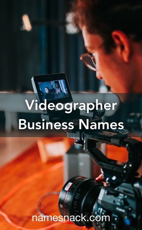 Catchy name ideas for your videographer business. Photography Studio Names, Sports Videography, Youtube Names, Business Name Ideas, Catchy Names, Entertainment Logo, Communication Tips, Name For Instagram, Breezeway Ideas