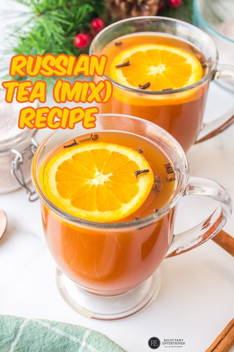 Tang Recipes Drinks, Tang Drink Mix Recipes, Sugar Free Russian Tea Recipe, Russian Tea Mix With Tang, Tang Tea Recipe, Russian Tea Recipe Tang, Spiced Tea Recipe With Tang, Russian Tea Mix Recipe, Tang Tea