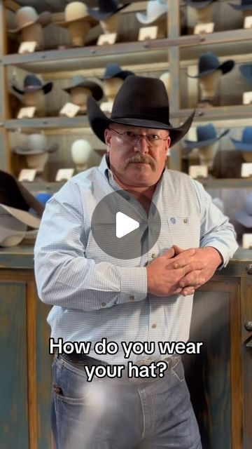 Country Content on Instagram: "How to wear a cowboy hat! 

(TT/@HoustonHatGuy)
#country #countrymusic #howtowesracowboyhat #cowboyhat #cowboy #cowgirl #hat #zachbryan" Hairstyle Cowboy Hat, Brown Cowboy Hat Outfit, Cowboy Hat Bands Diy, Hat Bands Diy, Cowboy Hat Outfit, Brown Cowboy Hat, Cowboy Hat Bands, Hat Bands, Cowgirl Hat