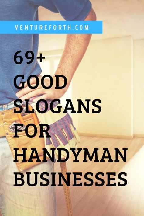 If you want your handyman business to be remembered by customers, a good slogan is an indispensable thing. Start your slogan with the ideas here!!! Handyman Marketing Ideas, Starting A Handyman Business, Construction Slogans Ideas, Handyman Business Cards Ideas, Handyman Advertising, Handyman Business Names, Business Slogans Ideas, Handyman Quotes, Handyman Business Cards