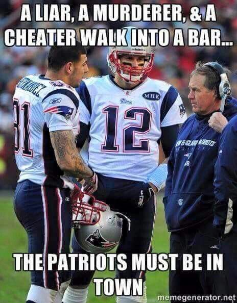 Patriots! Tom Brady Jokes, Nfl Jokes, Sports Joke, Aaron Hernandez, Funny Nfl, Messi Gif, Nfl Funny, Football Jokes, Funny Sports Memes