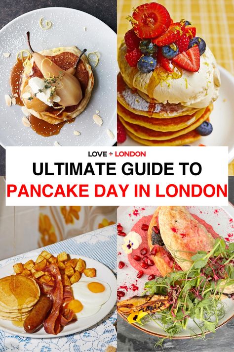 The Ultimate Guide to Pancake Day in London | Love and London London Places To Eat, Gluten Free London, Breakfast On A Budget, Visiting London, Street Food Market, Day In London, London Eats, Shrove Tuesday, Caramelized Bananas