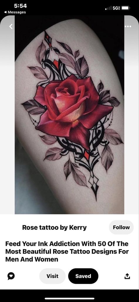 Coloured Rose Tattoo, A Rose Tattoo, Rose Tattoo With Name, Realistic Rose Tattoo, Rose Drawing Tattoo, Rose Tattoos For Men, Rose Tattoos For Women, Bird Tattoos, Red Rose Tattoo